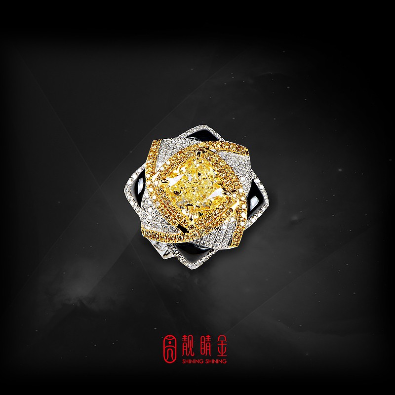 GIA3.07克拉黃彩鑽戒墜兩用（珍藏品，請來電洽詢）