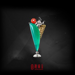 8.71克拉台灣藍寶胸墜兩用
